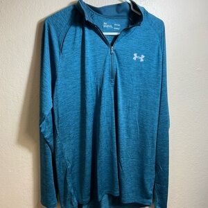 Under Armour Blue Quarter-Zip Pullover size L